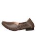 Think! Leder-Ballerinas in Braun