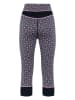 KARI TRAA Merinowollen thermo-onderbroek "Rose Capri" donkerblauw/lichtroze