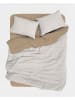 Mijolnir Renforcé-Bettwäsche-Set in Beige/ Weiß