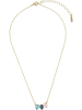 Otazu Vergold. Halskette mit Swarovski Kristallen - (L)42 cm