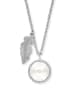 Engelsrufer Zilveren ketting "Glory Feder" met parels - (L)42 cm