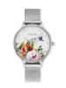 Engelsrufer Zegarek kwarcowy "Flower" w kolorze srebrnym - Ø 34 mm