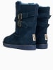 Gooce Leder-Winterstiefel "Huntspill Waterproof" in Dunkelblau