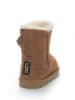 Gooce Skórzane kozaki zimowe "Gotzone" w kolorze jasnobrązowym
