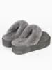 Gooce Pantoffels van schapenvacht "Emeline" grijs