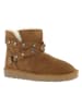 NICEBAY Leren winterboots "Alexis" lichtbruin