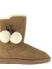 NICEBAY Leder-Winterboots "Gambell" in Hellbraun