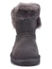 NICEBAY Leren winterboots "Fiore" donkergrijs