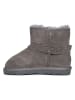 NICEBAY Skórzane botki zimowe "Esmee" w kolorze szarym