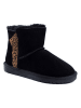 NICEBAY Leren winterboots "Bettina" zwart