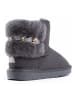 NICEBAY Leren winterboots "Carmelia" grijs