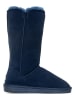 NICEBAY Leren winterlaarzen "Meander" donkerblauw