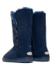 NICEBAY Leren winterlaarzen "Meander" donkerblauw