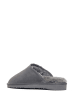NICEBAY Skórzane kapcie "Huch" w kolorze szarym