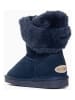 NICEBAY Leren winterboots "Fiore" donkerblauw