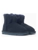 NICEBAY Leren winterboots donkerblauw