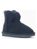 NICEBAY Leder-Winterboots in Dunkelblau