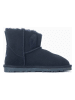 NICEBAY Skórzane botki zimowe w kolorze granatowym