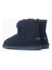 NICEBAY Leder-Winterboots in Dunkelblau