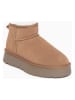 NICEBAY Leren winterboots "Mina" lichtbruin