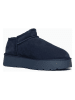 NICEBAY Leren pantoffels "Hugette" donkerblauw
