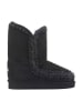 Mou Leder-Winterstiefel in Schwarz