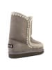 Mou Leder-Winterstiefel in Grau
