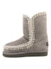 Mou Leder-Winterstiefel in Grau
