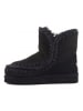 Mou Leren winterboots zwart