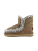 Mou Leren winterboots beige