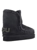 Mou Leren winterboots zwart