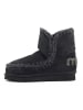Mou Leren winterboots zwart