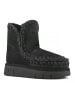 Mou Leren winterboots zwart