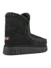 Mou Leren winterboots zwart