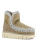 Mou Leren winterboots beige