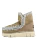Mou Leren winterboots beige