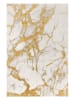 Mioli Laagpolig tapijt "Wilto" wit/goudkleurig
