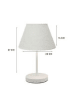 Opviq Lampa stołowa w kolorze białym - wys. 37 x Ø 22 cm