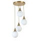 Opviq Hanglamp wit/goudkleurig - (H)70 x Ø 15 cm