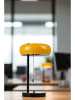 Opviq Tafellamp mosterdgeel/zwart - (H)40 x Ø 25 cm