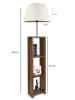 Opviq Standleuchte in Creme/ Braun - (H)150 cm