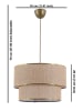 Opviq Hängeleuchte in Beige/ Gold - (H)70 x Ø 30 cm