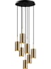 ABERTO DESIGN Lampa wisząca w kolorze złoto-czarnym - wys. 40 x Ø 43 cm