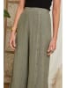 Lin Passion Lniane spodnie w kolorze khaki