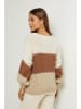 L'armoire de Suzette Sweter w kolorze kremowo-jasnobrązowym