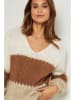 L'armoire de Suzette Sweter w kolorze kremowo-jasnobrązowym