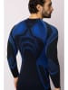 Spaio Koszulka termiczna "Confidence" w kolorze czarno-niebieskim