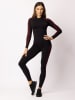 Spaio Legginsy termiczne "Fierce" w kolorze czarno-czerwonym