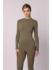 Spaio Legginsy termiczne "Merino" w kolorze khaki