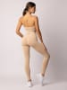 Spaio Biustonosz sportowy "Melange" w kolorze beżowym